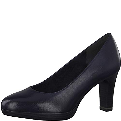 Tamaris Mujer Zapatos de tacón, señora Zapatos de tacón Clásicas, Zapatos de tacón,Elegante,cómodo,Negocio,Zapatos de la Oficina,Navy,40 EU / 6.5 UK