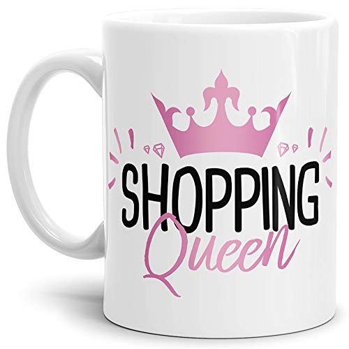 Tassendruck - Taza divertida para la compra, la novia, la compra, la reina y la corona