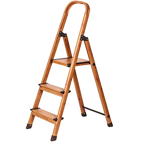 Tatkraft Upgrade 3 Escalera Doméstica de 3 Peldaños Antideslizante, Taburete Plegable de Cocina de 3 Escalones, Escalerilla de Aluminio Estilo de Madera Escandinava Tatkraft Upgrade 3 Escalera Doméstica de 3 Peldaños Antideslizante, Taburete Plegable de Cocina de 3 Escalones, Escalerilla de Aluminio Estilo de Madera Escandinava