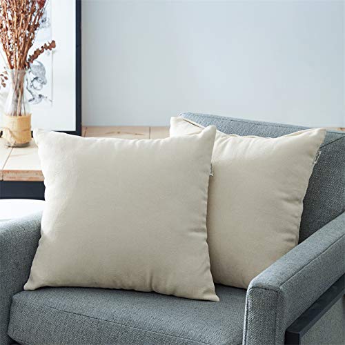Topfinel Juego 2 Fundas Cojines Sofas de Algodón Lino Chenilla Duradero Almohadas Decorativa de Color sólido para Sala de Estar, sofás, Camas, sillas 60x60cm Beige Topfinel Juego 2 Fundas Cojines Sofas de Algodón Lino Chenilla Duradero Almohadas Decorativa de Color sólido para Sala de Estar, sofás, Camas, sillas 60x60cm Beige