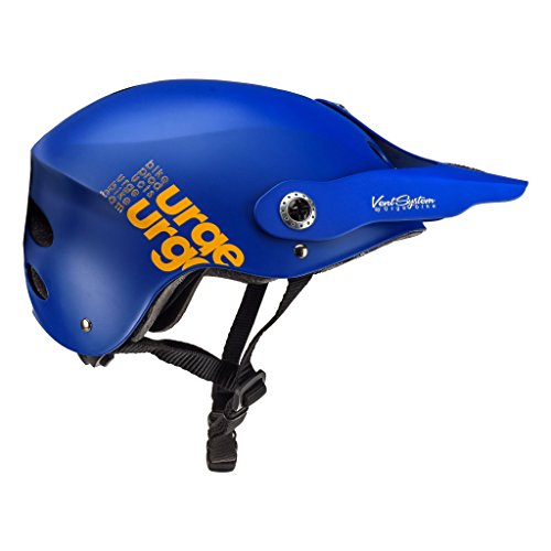 Urge ubp18609 m Casco de Bicicleta de montaña Unisex, Azul/Naranja, S/M