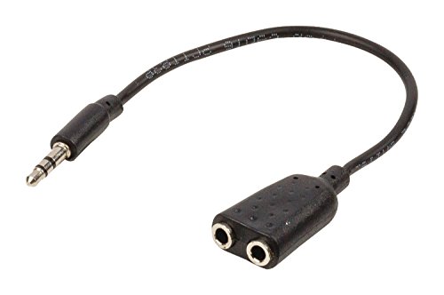 Valueline - Cable Divisor De Audio Jack Estéreo De 3.5 Mm Macho - 2 3.5 Mm Hembra De 0.20 M En Color Negro