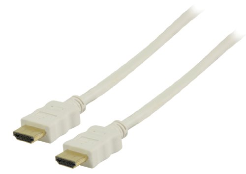 Valueline VGVP34000W100 - Cable HDMI de alta velocidad con conector Ethernet, 10.0 m, color blanco