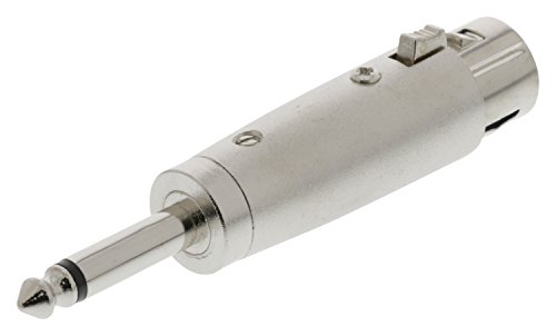 Valueline XLR 3p - 6.35mm, M/F 6.35 Bronce - Adaptador para Cable (M/F, XLR 3p, 6.35, Macho/Hembra, Bronce)