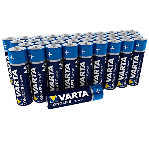 VARTA Longlife Power - Pilas Alcalinas AA / LR6 / Mignon, Pack x40