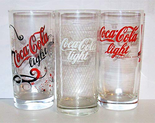 Vaso / Coca-Cola / Colaggläser / Cola Light / Original / Collectable / Retro / Vintage