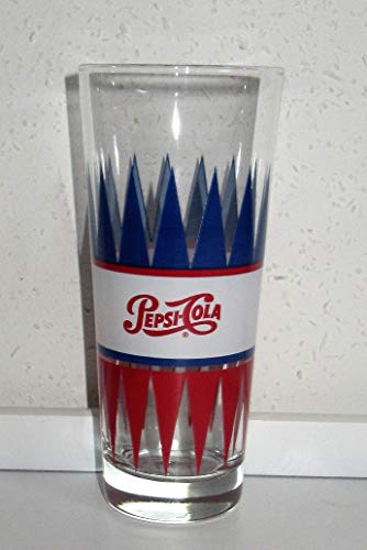 Vaso de cristal de Pepsi-Cola (0,3 L), diseño retro vintage
