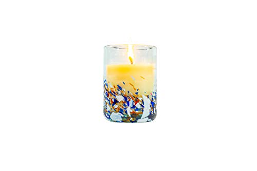 Velas Decorativas de Cristal Aromaterapia Espiritual Relax Increíble Aceites Esenciales Naturales Cera Soja Natural Hogar Elimina Malos Olores Duradera Intensa 35 hrs Combustión 160 Gramos (Canela)
