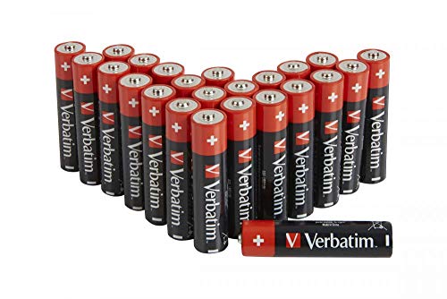 Verbatim 49504 Pila doméstica Batería de un Solo Uso AAA Alcalino 49504, Batería de un Solo Uso, AAA, Alcalino, 1,5 V, 24 Pieza(s), -18-50 °C