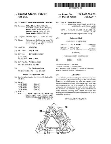 Versatile robust construction toy: United States Patent 9669324 (English Edition)