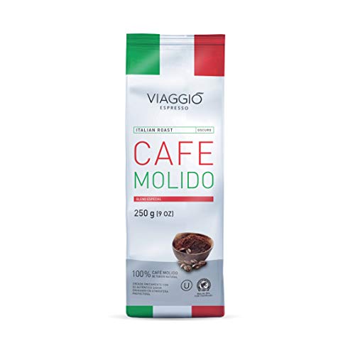 Viaggio Espresso Café molido blend especial Italian Roast (750 GR (Pack de 3))