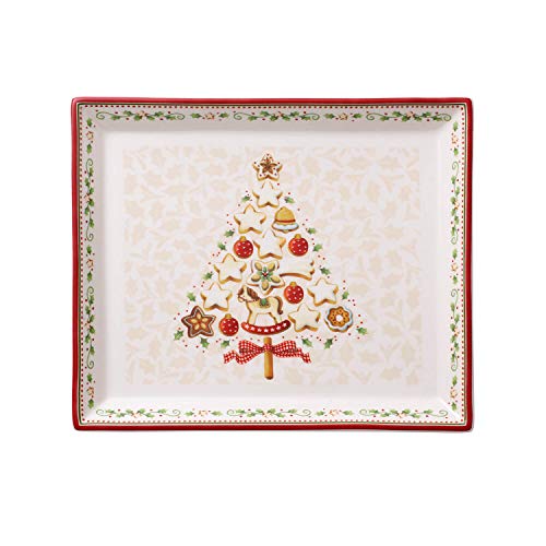Villeroy & Boch 14-8612-2856 Plato de repostería Rectangular Winter Bakery Delight, para Navidad, 27 x 22,5 cm, en Festivo Embalaje de Regalo, Porcelana, Multicolor, 28.4x24.0x10.7 cm Villeroy & Boch 14-8612-2856 Plato de repostería Rectangular Winter Bakery Delight, para Navidad, 27 x 22,5 cm, en Festivo Embalaje de Regalo, Porcelana, Multicolor, 28.4x24.0x10.7 cm