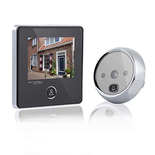 Visor de puertas Peephole Video Timbre de la puerta Visor de mirillas Digital Smart Vision Monitor con 3MP, gran angular de 120 °, visión nocturna por infrarrojos para el Home Office Hotel
