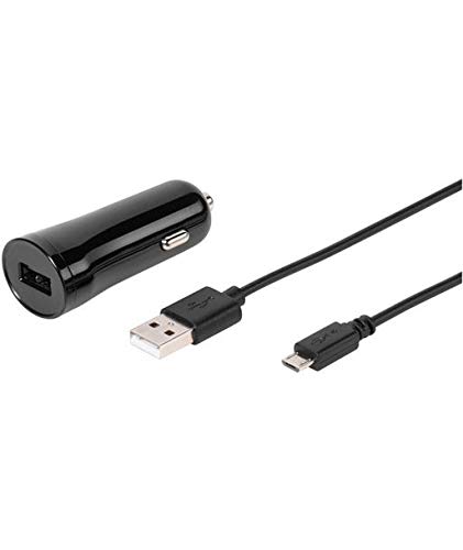 Vivanco Cargador USB Coche Cable Micro USB 1.2m Negro 60022