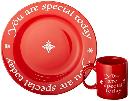 Waechtersbach You are Special Today - Juego de plato y taza, color rojo