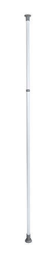 WENKO Barra principal HERKULES - Sistema de orden ajustable, barra telescópica, Acero, 7 x 165-300 x 7 cm, Blanco