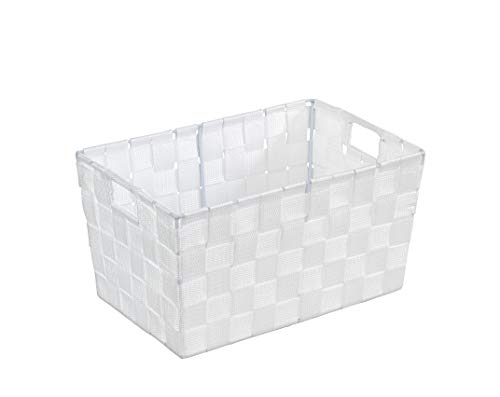 WENKO Cesta de baño Adria S blanco - cesta para el baño, Polipropileno, 30 x 15 x 20 cm, Blanco