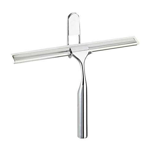 WENKO Limpiador para baño y ducha Classic, Acero, 25 x 16.5 x 4 cm, Cromo