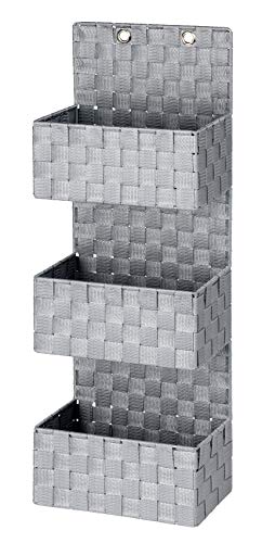 WENKO Organizador colgante para el baño Adria gris - 3 pisos, Polipropileno, 25 x 72 x 15.5 cm, Gris WENKO Organizador colgante para el baño Adria gris - 3 pisos, Polipropileno, 25 x 72 x 15.5 cm, Gris