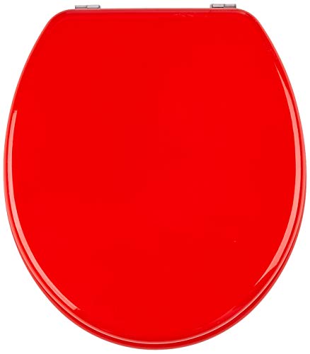 Wenko Prima Asiento de Inodoro, MDF, Rojo, 41x38x3 cm