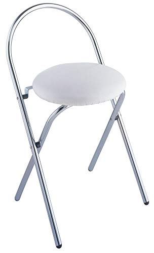 Wenko Salerno Taburete, Blanco, 38x43x63 cm Wenko Salerno Taburete, Blanco, 38x43x63 cm