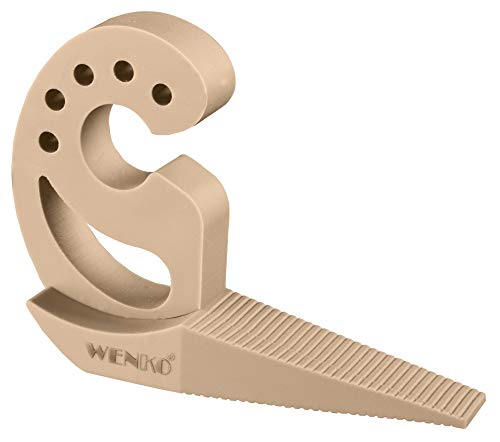 WENKO Tope Multi-STOP® de WENKO beige - Protección contra apriete, Plástico (TPR), 11.8 x 7.7 x 2.5 cm, Beige WENKO Tope Multi-STOP® de WENKO beige - Protección contra apriete, Plástico (TPR), 11.8 x 7.7 x 2.5 cm, Beige