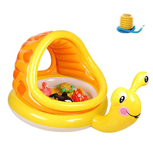 WJXBoos Bebé Inflable Piscinas Hinchables Infantiles,Familia Piscina Inflable para Vadear Al Centro De Juego,Caracoles Piscina Splash,Niños Niños Piscina Amarillo 145x102x74 Cm WJXBoos Bebé Inflable Piscinas Hinchables Infantiles,Familia Piscina Inflable para Vadear Al Centro De Juego,Caracoles Piscina Splash,Niños Niños Piscina Amarillo 145x102x74 Cm