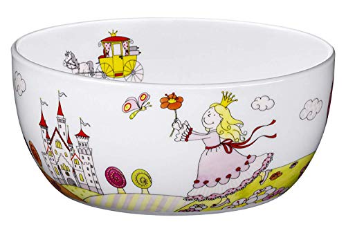 WMF Princesa Anneli - Cuenco para niños para cereales de porcelana, Ø13,8cm, altura 6,0 cm (WMF Kids infantil)