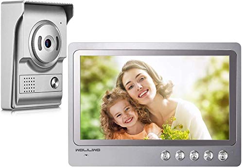 WOLIWO - Videoportero automático con Sistema de intercomunicador de 9 Pulgadas, vídeo en Color, con Timbre de Puerta, Monitor de Entrada y de Entrada + cámara de visión Nocturna IR COMS para familias WOLIWO - Videoportero automático con Sistema de intercomunicador de 9 Pulgadas, vídeo en Color, con Timbre de Puerta, Monitor de Entrada y de Entrada + cámara de visión Nocturna IR COMS para familias