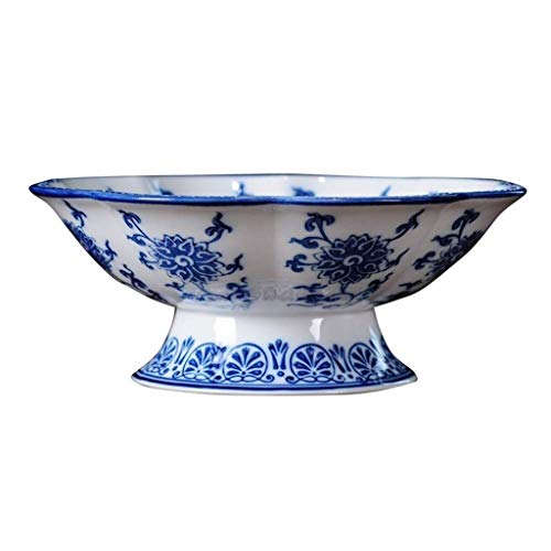 WZHZJ Placa de la Fruta de la Vendimia, la Placa Azul y Blanco de Porcelana de Frutas Inicio de la Sala de Caramelo Placa de cerámica del pórtico decoración de la Tabla de café (Size : Big) WZHZJ Placa de la Fruta de la Vendimia, la Placa Azul y Blanco de Porcelana de Frutas Inicio de la Sala de Caramelo Placa de cerámica del pórtico decoración de la Tabla de café (Size : Big)
