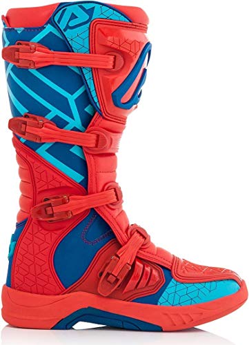 X-EAM - Botas (talla 46, color azul y rojo