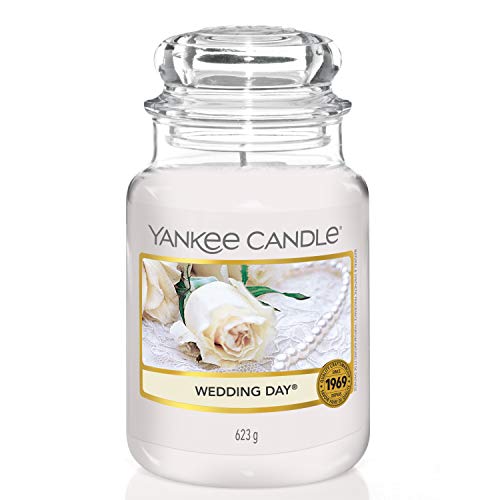 Yankee Candle vela aromática en tarro grande, día de boda, duración de combustión de hasta 150 horas