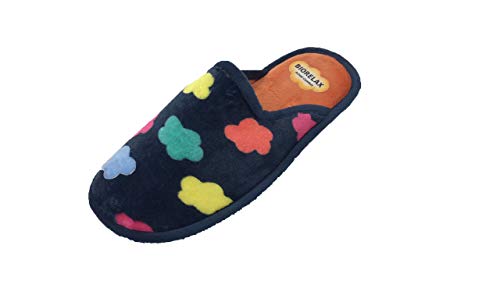 Zapatilla de Estar por casa/Mujer/Biorelax/Marino/Empeine Polar/Suela de Goma/Cámara de Aire/Talón Acolchado/Talla 39 Zapatilla de Estar por casa/Mujer/Biorelax/Marino/Empeine Polar/Suela de Goma/Cámara de Aire/Talón Acolchado/Talla 39