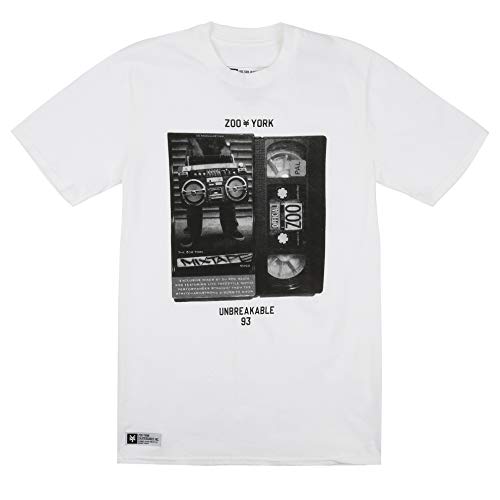 Zoo York Mixtape Camiseta, Blanco, XX-Large para Hombre