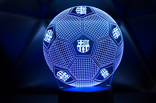 3D LAMPARAS Oficial Balon del FC Barcelona Lámpara 2019-2020 Pelota de Barça para Bebe niño Kids Hombre Mujer Mejor Decoracion
