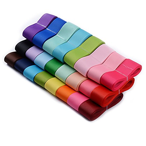 48m Cintas Decorativas Grosgrain Ribbon Manualidades Lazos Decoración Embalaje Regalo Cajas Flores Costura Boda Navidad Fiestas Cumpleaños, 24 Colores, Ancho 25mm 48m Cintas Decorativas Grosgrain Ribbon Manualidades Lazos Decoración Embalaje Regalo Cajas Flores Costura Boda Navidad Fiestas Cumpleaños, 24 Colores, Ancho 25mm