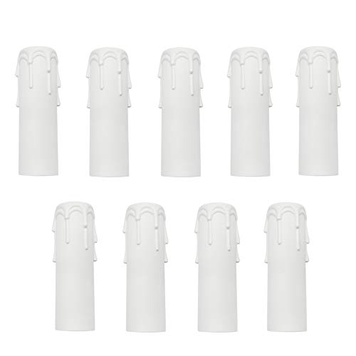 9 Piezas Manga para vela Funda para Portavelas Plástico Vela Casquillo para Candelabro Lámpara (3x10cm) Blanco 9 Piezas Manga para vela Funda para Portavelas Plástico Vela Casquillo para Candelabro Lámpara (3x10cm) Blanco