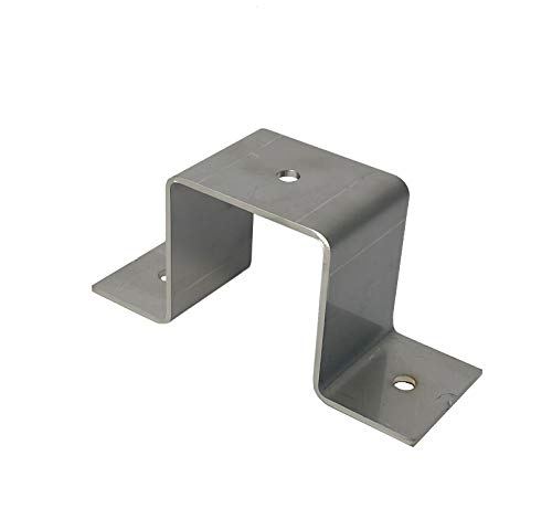 Abrazadera de tubo cuadrada, tubo cuadrado de acero inoxidable, 20 x 20, 25 x 25, 30 x 30, 40 x 40, 50 x 50 (40 x 40 mm) Abrazadera de tubo cuadrada, tubo cuadrado de acero inoxidable, 20 x 20, 25 x 25, 30 x 30, 40 x 40, 50 x 50 (40 x 40 mm)