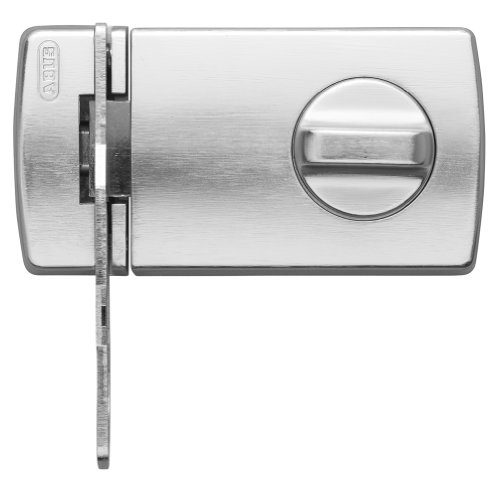Abus 2130 S B - Cerrojo de Sobreponer de botón con cilindro de serreta y retenedor plata blister