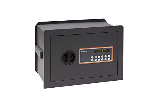 Arregui Plus C Electrónica 181140 Caja fuerte de empotrar, 10+3 mm de espesor, apertura electrónica, con fondo regulable, 27x38,5x20 a 30 mm, 11 a 19 L