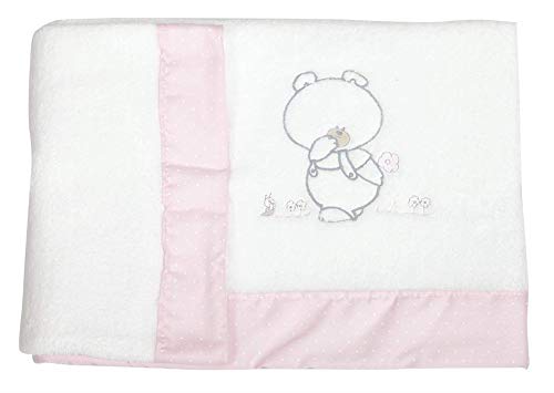 Babyline Coralina Pepo - Juego de sábanas de mini cuna, unisex, color rosa