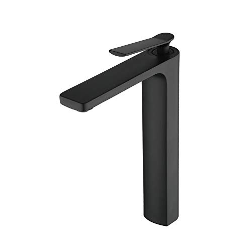 Beelee BL6790BH - Grifo Lavabo Latón Macizo, alto Grifo monomando para Baño lavabo, Grifo Mezclador de Fregadero, negro mate Beelee BL6790BH - Grifo Lavabo Latón Macizo, alto Grifo monomando para Baño lavabo, Grifo Mezclador de Fregadero, negro mate