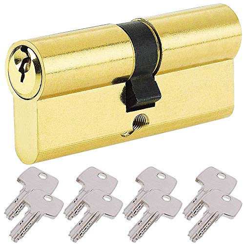 BETOY Cilindro cerradura, Cilindro de Alta Seguridad, , Leva Larga, Llave - Llave, Latonado, 50/50(100mm)Cilindro de doble vuelta para puertas / entradas exteriores BETOY Cilindro cerradura, Cilindro de Alta Seguridad, , Leva Larga, Llave - Llave, Latonado, 50/50(100mm)Cilindro de doble vuelta para puertas / entradas exteriores