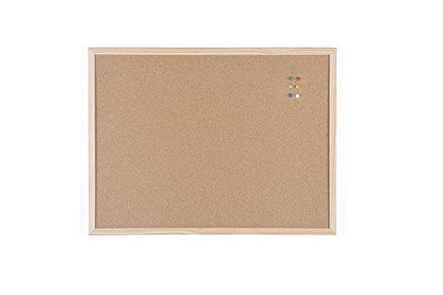 Bi-Office Budget - Tablero de corcho con marco de madera, 60 x 45 cm