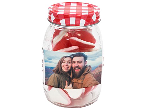 Bote de chuches gigante de vidrio personalizado con tu foto o texto Bote de chuches gigante de vidrio personalizado con tu foto o texto