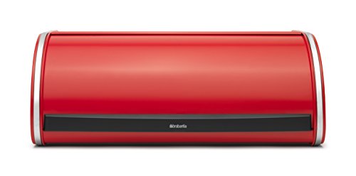 Brabantia 484001 - Panera con Tapa Deslizante, tamaño Normal, Color Rojo