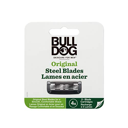 Bulldog - Cuchilla de afeitar (bambú, 4 unidades)