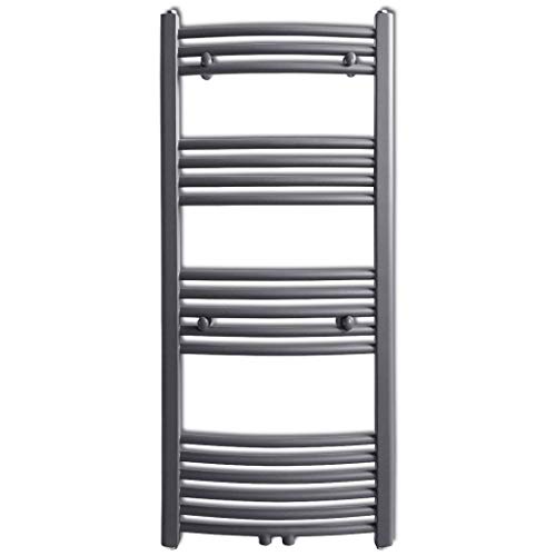 Bulufree Toallero radiador toallero Tubos Curvo Ola de Calor del baño Conexión Central Calentador de Toallas Radiador de calefacción Gris 500 × 1160 mm Bulufree Toallero radiador toallero Tubos Curvo Ola de Calor del baño Conexión Central Calentador de Toallas Radiador de calefacción Gris 500 × 1160 mm