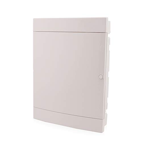 Caja de fusibles empotrada de 3 filas para 54 módulos empotrada con puerta blanca de carril DIN IP40 para la instalación de la habitación seca en su casa