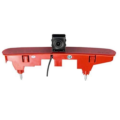 Cámara de visión trasera a color HD 720P para sustituir la tercera luz de freno en el borde del techo para Transporter Peugeot Partner Berlingo Partner II Citroen Peugeot Partner 08-16 Cámara de visión trasera a color HD 720P para sustituir la tercera luz de freno en el borde del techo para Transporter Peugeot Partner Berlingo Partner II Citroen Peugeot Partner 08-16